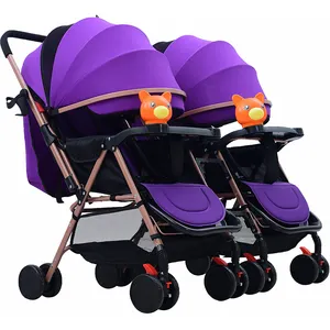 Fabriek Smart Ontwerp Twin Baby Pop Doublre Wandelwagen Kinderwagen Voor 2 Baby/Hoge Kwaliteit Tweeling Kinderwagen