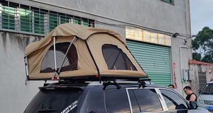 Tente de toit de voiture Derk, <span class=keywords><strong>camping</strong></span> en plein air, porte-bagages de toit, tente de toit souple pour MINI petites voitures - Product Image 6