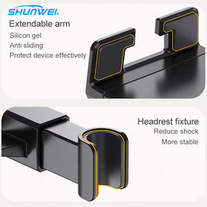 Sıcak satış 360 derece rotasyon araba kafalık telefon tutucu esnek toptan Tablet mobil araç şarjı arka koltuk kombinasyonu - Product Image 4