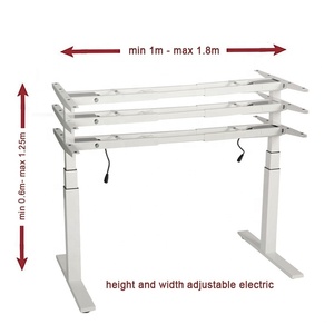 Productos más vendidos 2020 en EE. UU. Muebles de oficina modernos Altura ajustable Sit Stand Gaming Chair Desk - Product Image 3