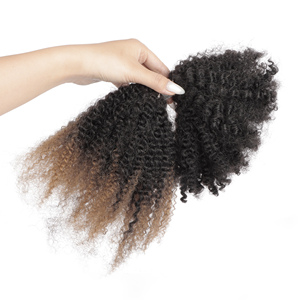 Vast <strong>Source</strong> Factory 18" Afro Kinky Curly Human Hair Bulk for Permanent <strong>Micro</strong> Locs/Twists/Braids/Repair Locs Afro Kinky Bulk 100g - Product Image 4