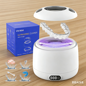 Limpiador Ultrasónico Dental Eléctrico de Tipo Dividido para Retenedores y Aparatos Ortodóncicos, con Luz UV, Portátil, Capacidad de 200 ml, Digital - Product Image 6