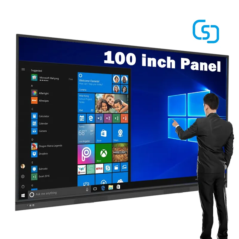 100/85/75/65 inch Touch Screen Interactive Board LCD Display Meeting Room Education Classroom Smart Interactive Whiteboard