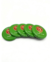 Suministro Directo de Fábrica, Tapas de Rosca de Hojalata de Grado Alimenticio para Botellas de Vidrio de Bebidas, Serie Dorada, Color Oro Claro, 43mm-82mm