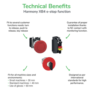 Schneide-r điện Harmony xb4 loạt Twist phát hành khẩn cấp dừng đẩy nút xb4bs8445 = zb4bs844 + zb4bz105 - Product Image 6