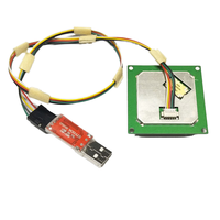 YRM100 UHF RFID Módulo lector integrado 1-5.5dbi Antena USB Escritor TTL RFID Lector de tarjetas Escritor EPS32/STM32 860-960MHz