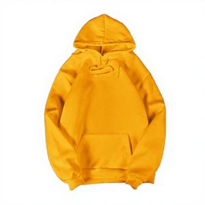 Pull-over unisexe ample et uni en coton/bambou écologique, 260 grammes, à manches longues, pour le sport et l'extérieur, avec logo imprimé numériquement - Product Image 3