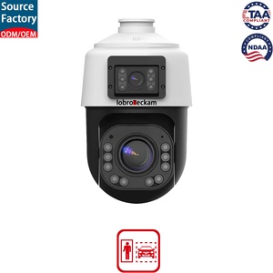 Caméra IP PTZ à double objectif 8MP 4K, 4MP+4MP, zoom optique 20X, caméra de sécurité POE, extérieur, suivi automatique, détection humaine, audio bidirectionnel - Product Image 2