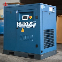 Compresor de aire de 15kw para uso industrial, compresor de aire con tornillo rotativo usado, accionado directamente, 20hp