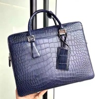 Porte-documents de luxe grande capacité pour hommes avec fermeture éclair, sac d'affaires élégant avec pieds de protection, vente en gros ODM
