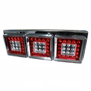 Piezas de Sistema de Iluminación para Camiones de Alta Calidad, Luces Traseras LED Triples Electrochapadas de 24 V, Universales para ISUZU, HINO, NISSAN y FUSO - Product Image 3