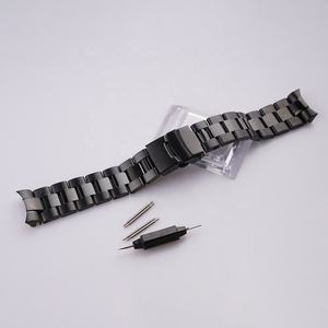 <span class=keywords><strong>Bracelet</strong></span> de montre en acier 316L noir à maillons solides incurvés <span class=keywords><strong>Bracelet</strong></span> de luxe 22mm pour Seik <span class=keywords><strong>SKX</strong></span> 007/009 - Product Image 4