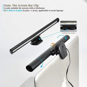 Smart Auto-Dimming Modern Office E-Reading <b>USB</b> Powered Clip-on <b>LED</b> Computer Lamp Aluminum+ABS Construction Adjustable Color - Product Image 4