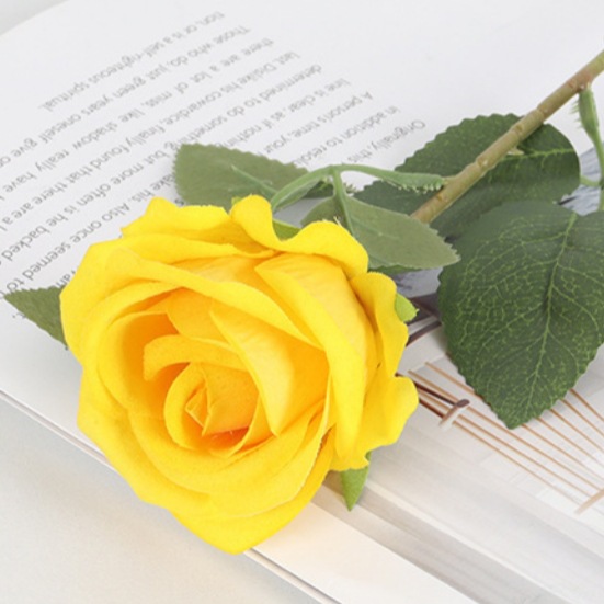 Pearl flannelette rose yellow
