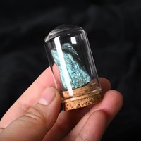 Collections d'échantillons de minéraux de roche en cristal naturel en gros avec spécimen de cristal Feng Shui de bouteille en verre