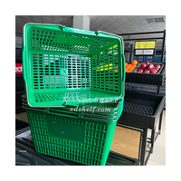 Xiadna Plank Houten Fruit Groente Stand Display Stands Ontwerp Metallic Groente-en Display Plank Super Markt Stand