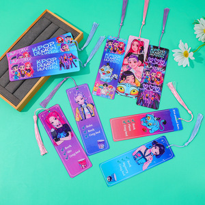 K POP Demon Hunters Girl Group Tiger Acrylic Bookmark Creative Decoration
