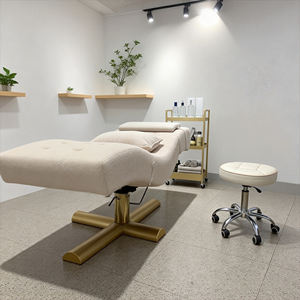 Cama Facial Hidráulica Ajustable, Cama para Pestañas con Forro de Lana de Cordero, Silla para Pestañas, Mesa de Masaje, Cama Facial para Spa y Belleza, Mobiliario de Salón - Product Image 5