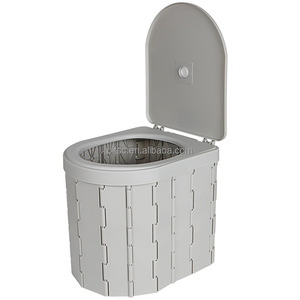 Trọng lượng nhẹ di chuyển Cắm Trại Di động nhà vệ sinh <span class=keywords><strong>WC</strong></span> di động có thể gập lại nhà vệ sinh chỗ ngồi ngoài trời có thể giặt nhựa cắm trại nhà vệ sinh chỗ ngồi - Product Image 1