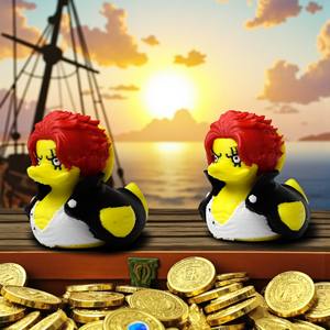 Jouets en forme de canard Luffy imprimés en 3D Vashine pour enfants, canard Chopper, décoration de maison mignonne, Solon, drôle, coloré, créatif, Toi - Product Image 2