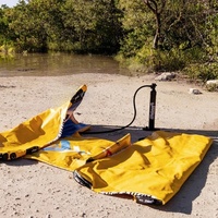 Plateforme de combat aquatique gonflable Wateraft - Pour 2 joueurs, jeux aquatiques pour lac, piscine, jardin, activité de team building