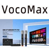Crystal DS P Sound Vocal Cut Microphone sans fil professionnel Système de karaoké Mélangeurs Portée de 100 pieds Optimisation vocale Mixeur karaoké