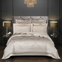 Set Sprei Katun Mesir Berkualitas Tinggi Jacquard Long-staple 600TC Semua Musim, Tersedia Set Empat Potong dan Set Tujuh Potong, Kustomisasi Pribadi