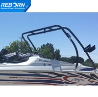 Reborn Aluminium Boat Thrust Wakeboard Tower Glossy Black