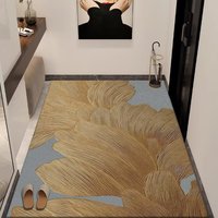 Crystal Velvet Floral Area Rug Printed Carpet Soft Floor Mat for Living Room Bedroom Entryway Home Decor Wholesale Suppliers B2B