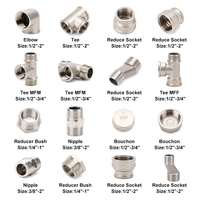 IFAN Raccords de plomberie en laiton, bronze et zinc, filetés NPT BSP 1/2-2 pouces, tous types de raccords
