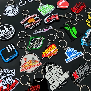 Tùy chỉnh 2D phim hoạt hình dễ thương thiết kế PVC Móc chìa khóa cao su mềm xe Keychain phụ kiện búp bê Túi ba lô Mặt dây chuyền - Product Image 2