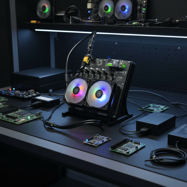 BitSoloPlayer New NerdOCTaxe Rev 3.1 12TH/S 200W BM1370 Chip SHA256 Algorithm Bitcoin Solo Miner Home Use Operation Minier