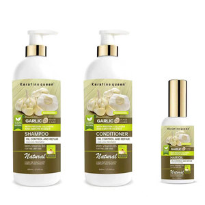 Shampooing et après-<span class=keywords><strong>shampoing</strong></span> pour cheveux noirs hydratants à l'ail de bonne qualité, antipelliculaire - Product Image 3