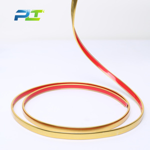 High Quality U-Shape Gold Film Edge Strip 5mm-30mm Self-Adhesive PVC Edge Banding Custom <strong>Plastic</strong> Molded Cutting China <strong>Rubber</strong> - Product Image 6