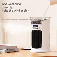 Ventilateur brumisateur évaporatif de bureau, portable, alimenté par USB, 3 vitesses, ultra-silencieux, multifonction, avec lumière nocturne