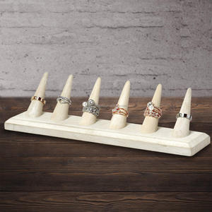 Rắn gỗ thang Vòng hiển thị đứng Cone 24-ngón tay lưu trữ đồ trang sức đứng tip ngón tay nhẫn gian hàng đồ trang sức mỹ đứng hiển thị - Product Image 4