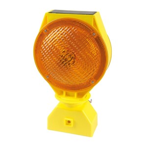 Vente en gros de lampes de signalisation solaires jaunes à LED pour barricades, clignotantes, pour la sécurité routière sur les chantiers de construction - Product Image 1