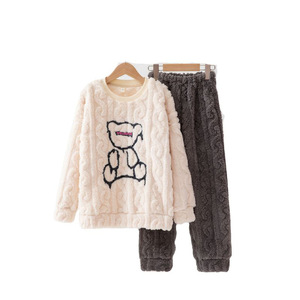 Pyjamas d'<span class=keywords><strong>hiver</strong></span> pour garçons, vêtements de maison à manches longues, vêtements de nuit pour enfants, vente en gros - Product Image 6
