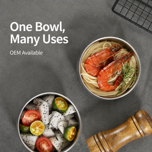 Food Grade Titanium Bowl Round Minimalist Design Solid Color Metal Uncoated Dinnerware for Dining Custom Logo Available - Product Image 3