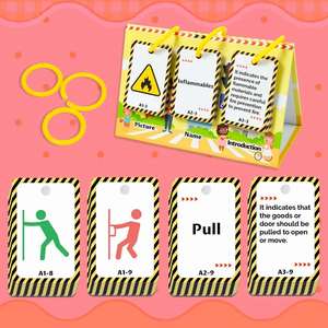 Preschool Educational Traffic Double-Sided Flashcards 72 Pieces <b>Road</b> Signs Cards Flip Chart for Kids - Product Image 4