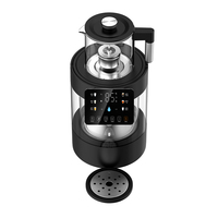Samovar électrique Hotsy Modern Design, grande capacité (3 litres), en verre double paroi, 1500W, avec contrôle de température.