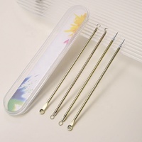 Kit d'outils réutilisables VH pour l'extraction de l'acné, éliminateur de points noirs et comédons, kit de soin beauté pour le nettoyage des pores du visage