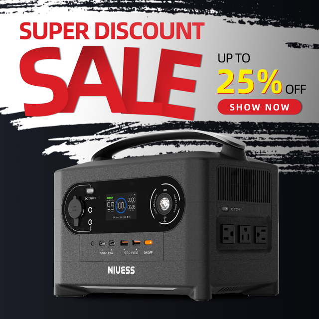 US Warehouse Portable Power Station 700W 720Wh Solar Generator LiFePO4 Fast Charging UPS for Home Backup Camping Emergency