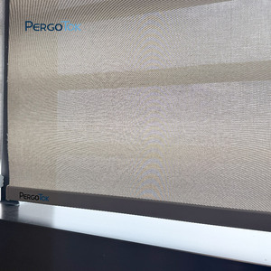 Lonas de <span class=keywords><strong>Lona</strong></span> PERGOTOK, Persianas Exteriores de Tela, Persianas de <span class=keywords><strong>Patio</strong></span> Exteriores, Persiana Enrollable Motorizada con Cremallera para Protección Solar - Product Image 4