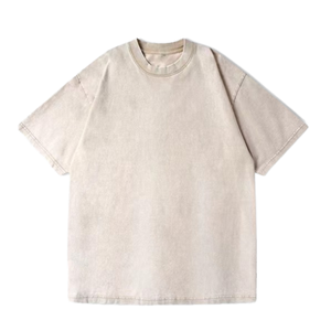 T-shirts personnalisés délavés à l'acide par le fabricant, haute qualité, grammage lourd 240 grammes, effet vieilli vintage pour votre propre marque - Product Image 1