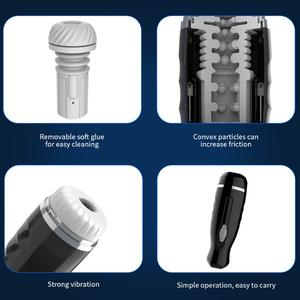 Copa de Masturbación Masculina con Masaje de Pulso, Impermeable, Telescópica y Giratoria, con Vibración Automática y Diseño de Bolsillo para Hombres - Product Image 3