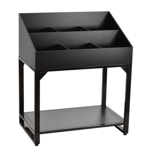 Bán lẻ sàn LP Vinyl ghi <span class=keywords><strong>Rack</strong></span> hiển thị 6 bin lưu trữ Kệ đứng có thể cho Showcase 360 lps - Product Image 2