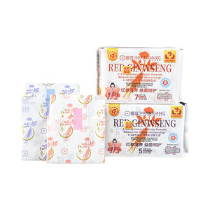 245Mm 290Mm Ultradunne Wegwerp Maandverband Rood Ginseng Probiotisch Complex 100% Puur Katoen Pe Super Absorberend Natuurlijk Kruiden - Product Image 1