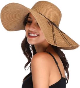 100% <b>Straw</b> <b>Summer</b> <b>Hat</b> Personalized Design Breathable Anti Sun Customizable Size Unisex Striped Pattern for Beach Vacation - Product Image 2