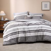 Ensemble de couette queen 7 pièces lit dans un sac ensembles de literie queen toutes saisons ensemble de lit avec draps, taies d'oreiller et taies d'oreiller